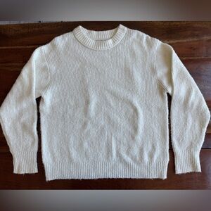 American Eagle Outfitters Off-White Crewneck Sweater